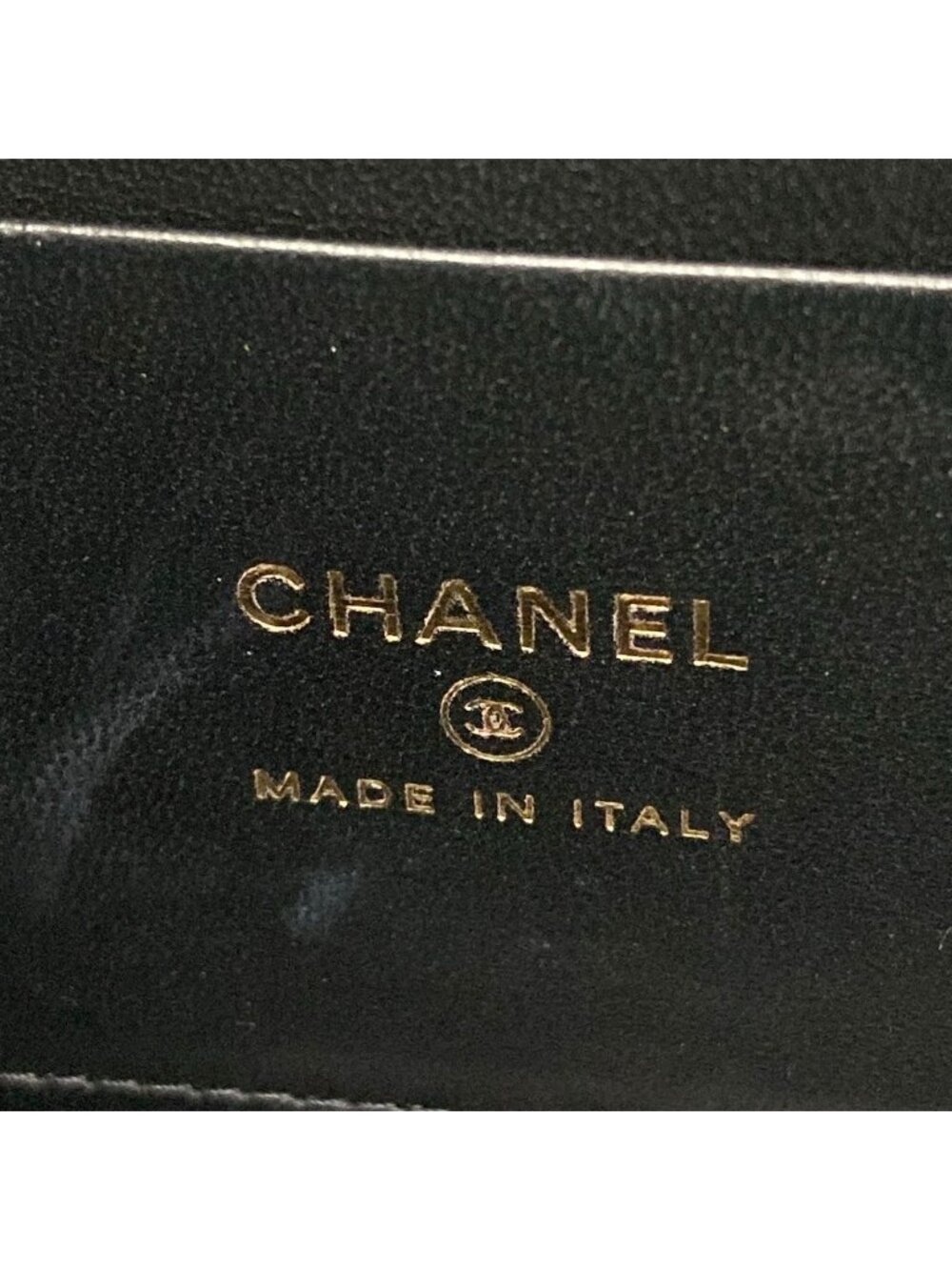 ★SOLD★ Chanel Vanity Bag Casematelasse Black Gold Lambskin - Picture 11 of 15